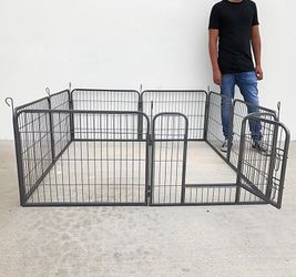 $85 (Brand New) Heavy duty 24” tall x 32” wide x 8-panel pet playpen dog crate kennel exercise cage fence play pen