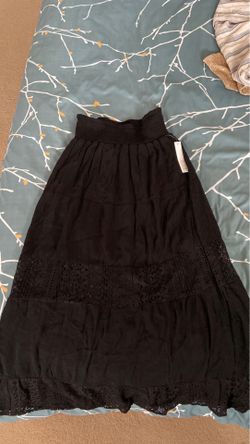 Long black skirt