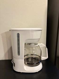 White 12-Cup Drip Coffee Maker