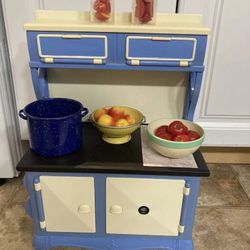 American girl, doll kits, stove, and all accessories complete