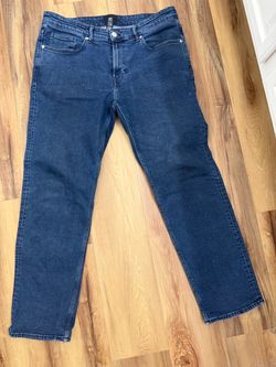 H&M Men’s Regular Fit Dark Blue Jeans Size 36x32