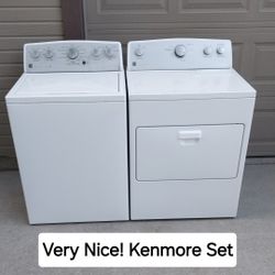 NICE! QUALITY KENMORE WASHER AND DRYER SET.  Delivery Warranty 