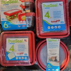 Trueseal Glass Food Storage Containers 