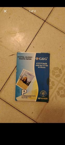 G&G Digital Glossy Photo Paper 4x6 20 Sheets