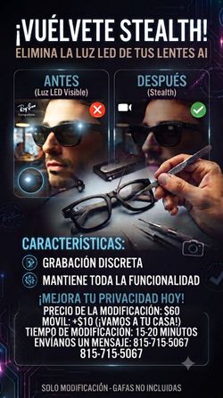 No more 💡 on your smart glasses