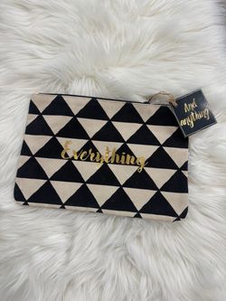 NWT Everything Zipper Pouch Clutch Bag