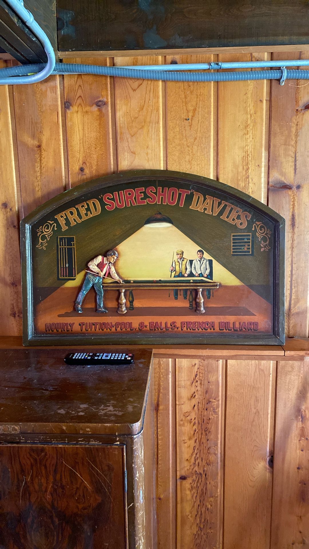 Pool hall wall decor