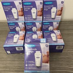 (25) Boxes Of Lansinoh Breast Milk Storage Bags 50ct Per Box