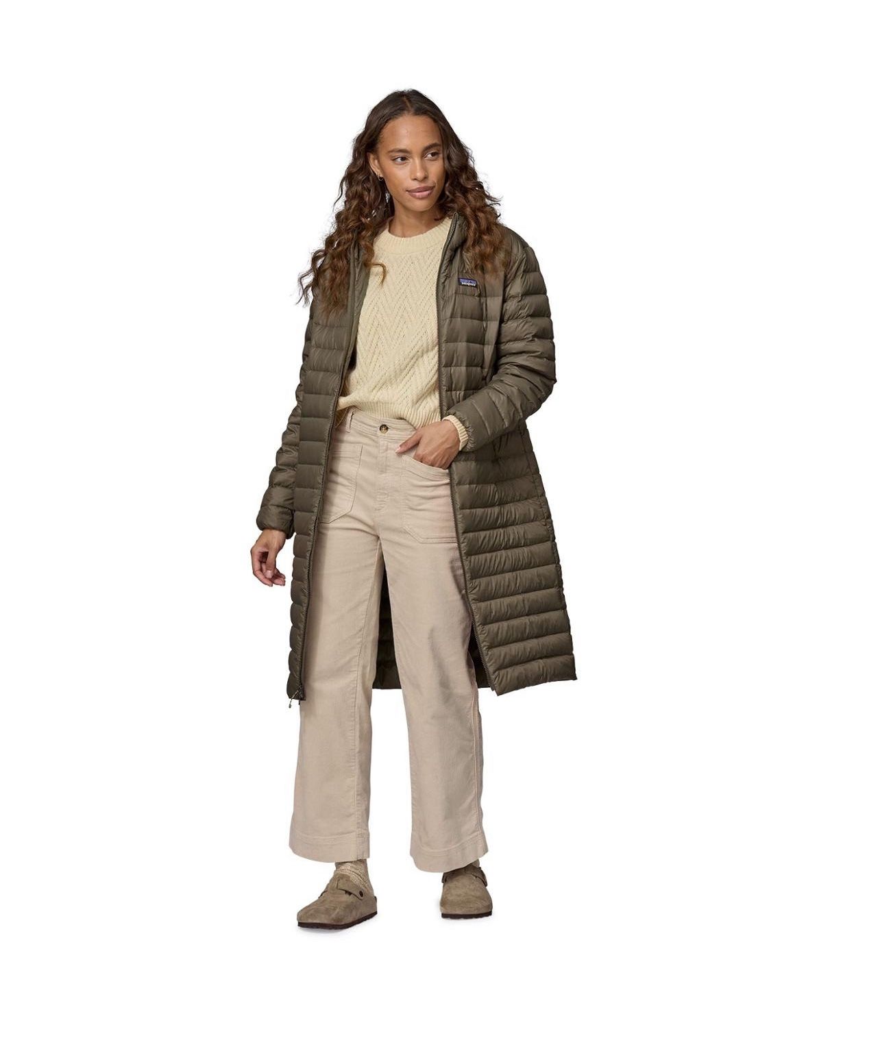 Patagonia Women's Recycled Down Sweater Parka, Pine Needle Green, Size S, NWT