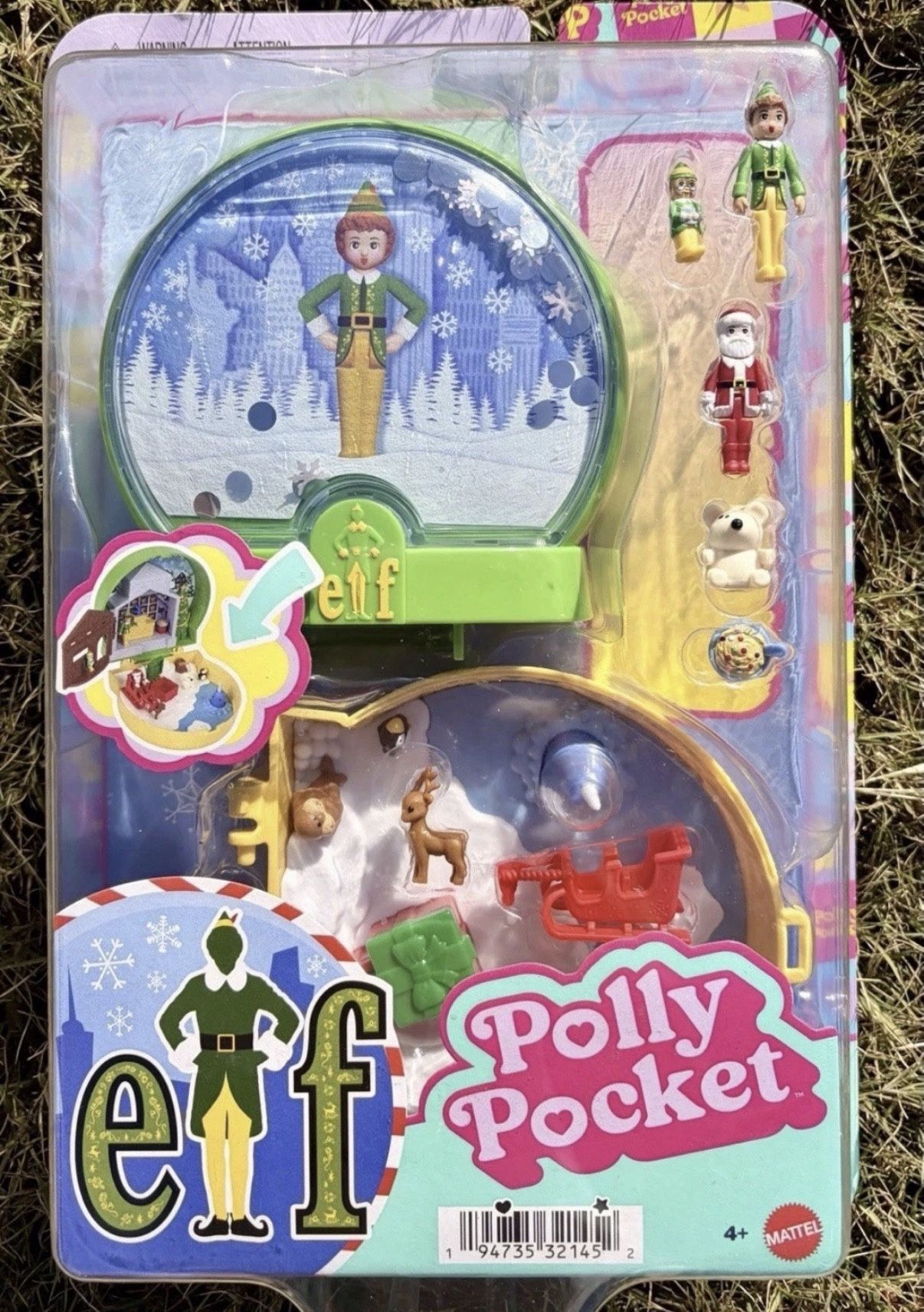 ELF Movie Polly Pocket Buddy & Santa Micro Dolls Christmas Playset 2025 Tiktok