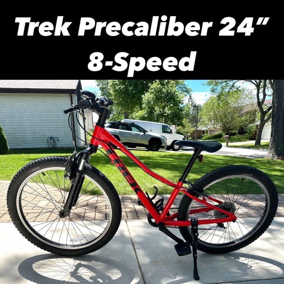 Trek Precaliber 24” 8 Speed Alpha Silver Aluminum Frame 8 Speed Bike Boys Kids Boy’s Youth Mountain Road BMX Bicycle E-Bike 🚲