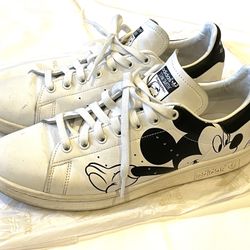 Adidas Disney Mickey Mouse Stan Smith FW2895 Lace Up Sneakers Shoes Footwear 11