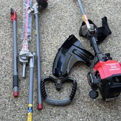 CRAFTSMAN WS4200 30-cc 4-cycle 17-in Straight Shaft Attachment Capable Gas String Trimmer and head trimer