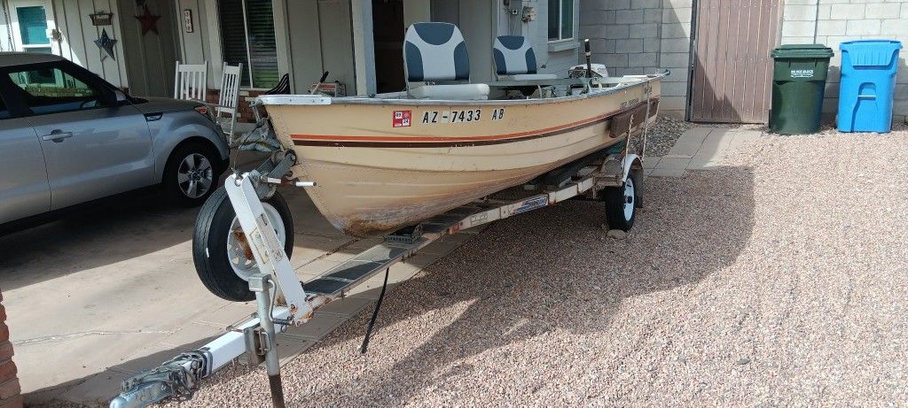 1984 MirroCraft deep fisherman 14ft