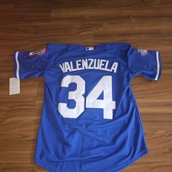 Dodgers Mens Valenzuela Blue or white Jerseys $50ea Firm S M L Xl 2x 3x
