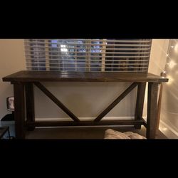 Console Wood Table