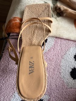 Zara Espadrille Sandals Size 39