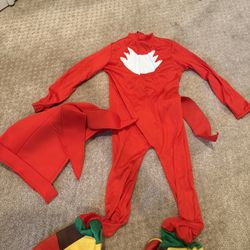 Knuckles Boys Costume Size S