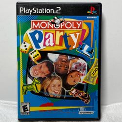 Monopoly Party Sony PlayStation 2 PS2 Complete CIB with Manual Black Label