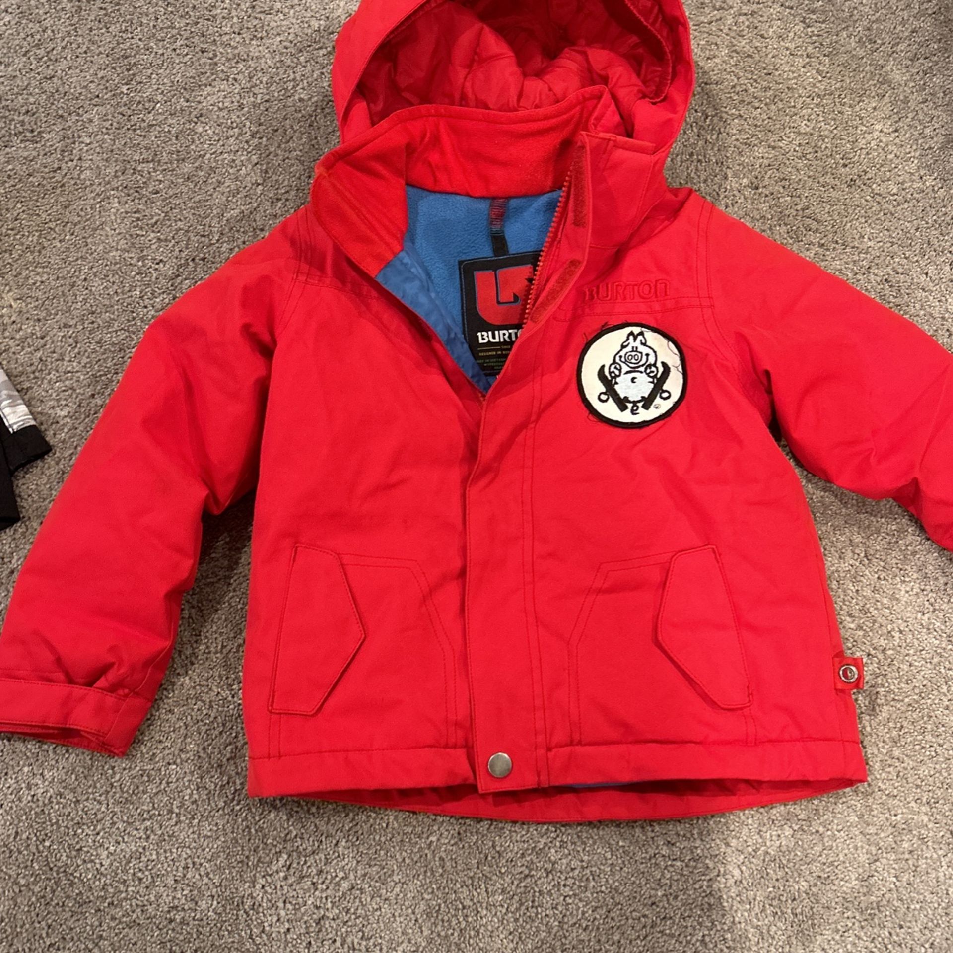 Toddler Jacket Size 3t Burton Dryride With Removable Hood