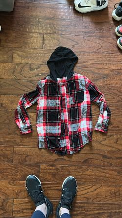 Kids Flannel Long Sleeve w/ Hood