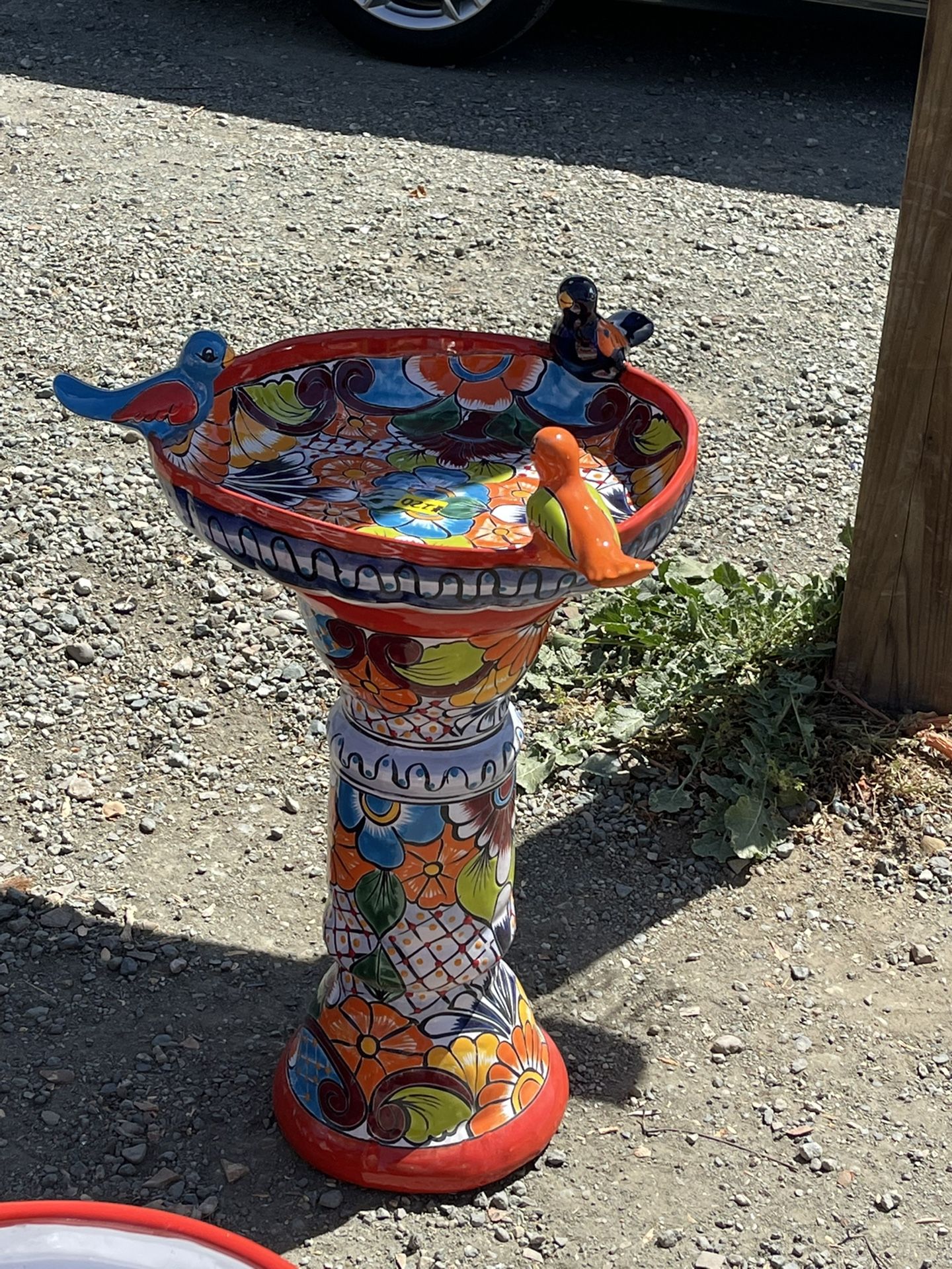 New Beautiful Bird Baths . Different Colors.
