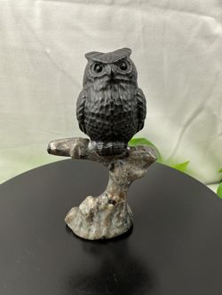 Crystal Obsidian Owl and Yooperlite