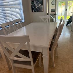 White Dining Table Set w/ Chairs – DIY Project