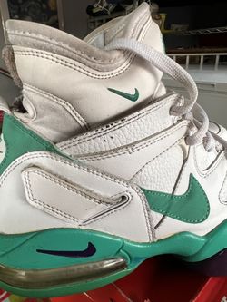 Men s Nike Air Force Max 2 Strong White Atomic Teal Leather