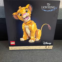 LEGO Disney Young Simba The Lion King Building Sets for Adults - Buildable Disney Figurine for Display, Ages 18+ - DIY Kits & Crafts for Fans of Movie