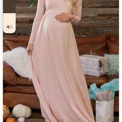 Pink Blush Maternity Dress 