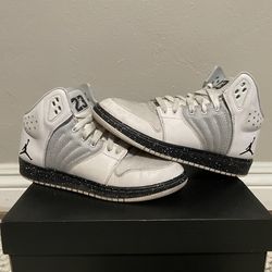 White & Black Jordan High Tops