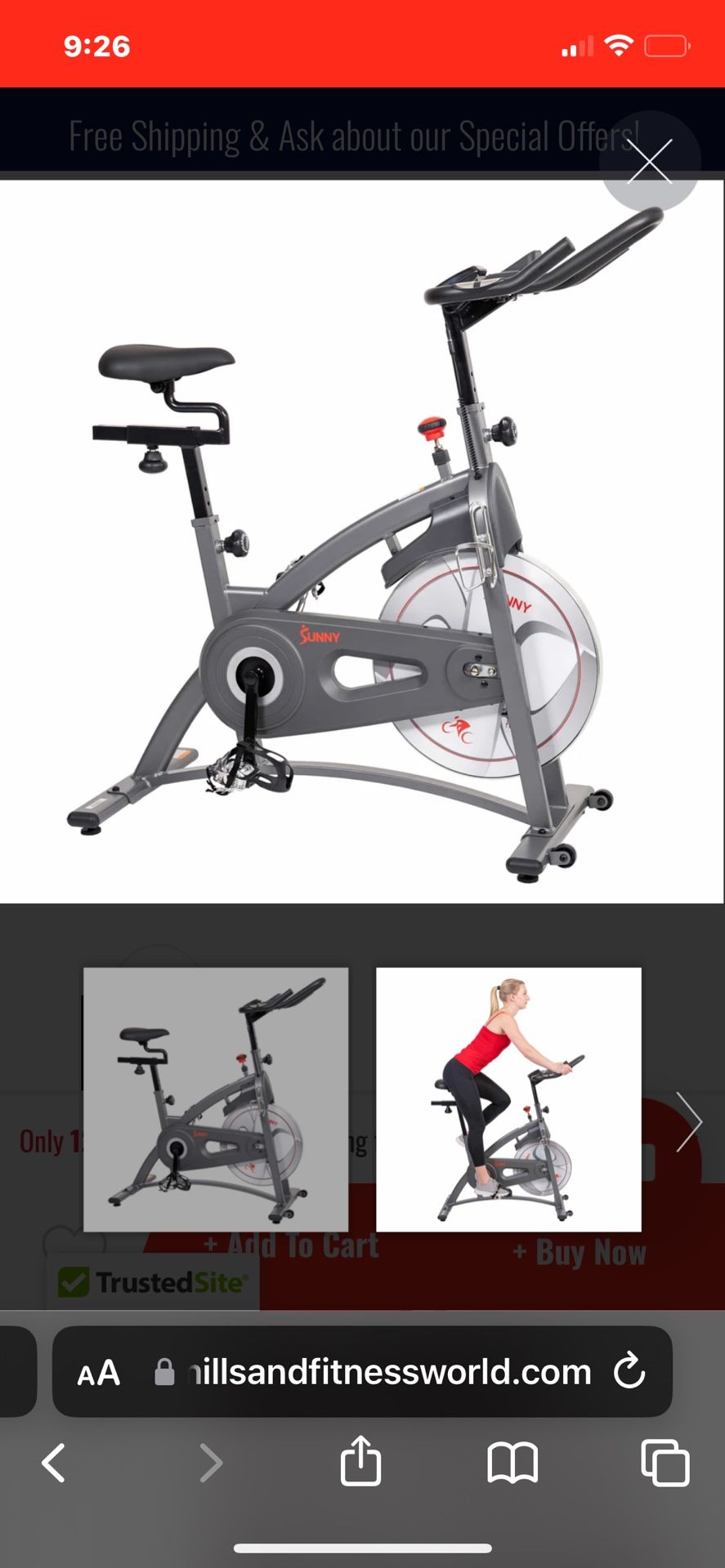 Sunny Exercise Health Bike 700$ Value