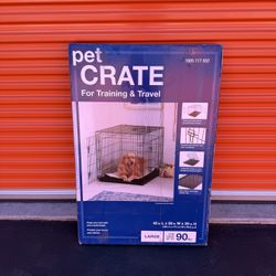 Large Black Collapsable Pet Crate