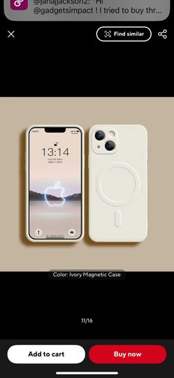 Liquid Ivory Magnetic Phone Case for iphone 16