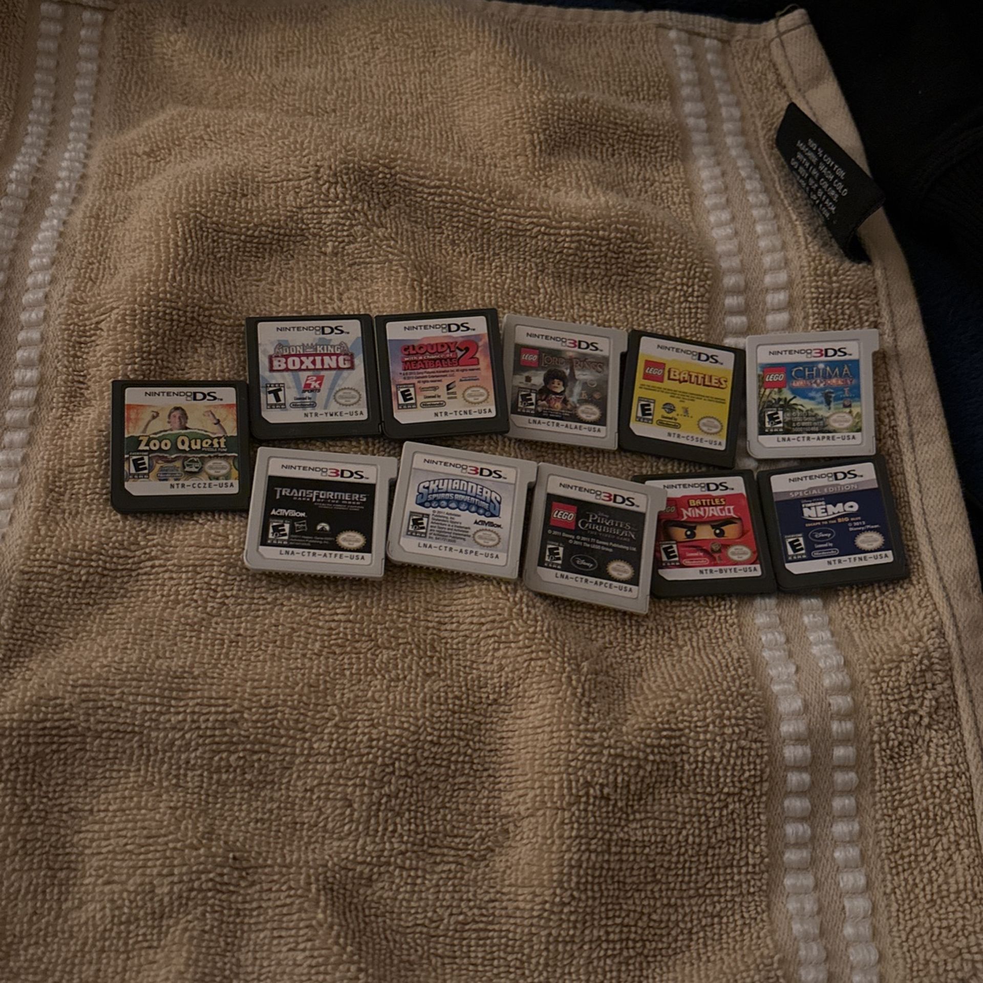 Nintendo Ds and 3ds games 
