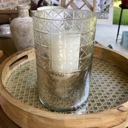 Glass Candle Holder Vase