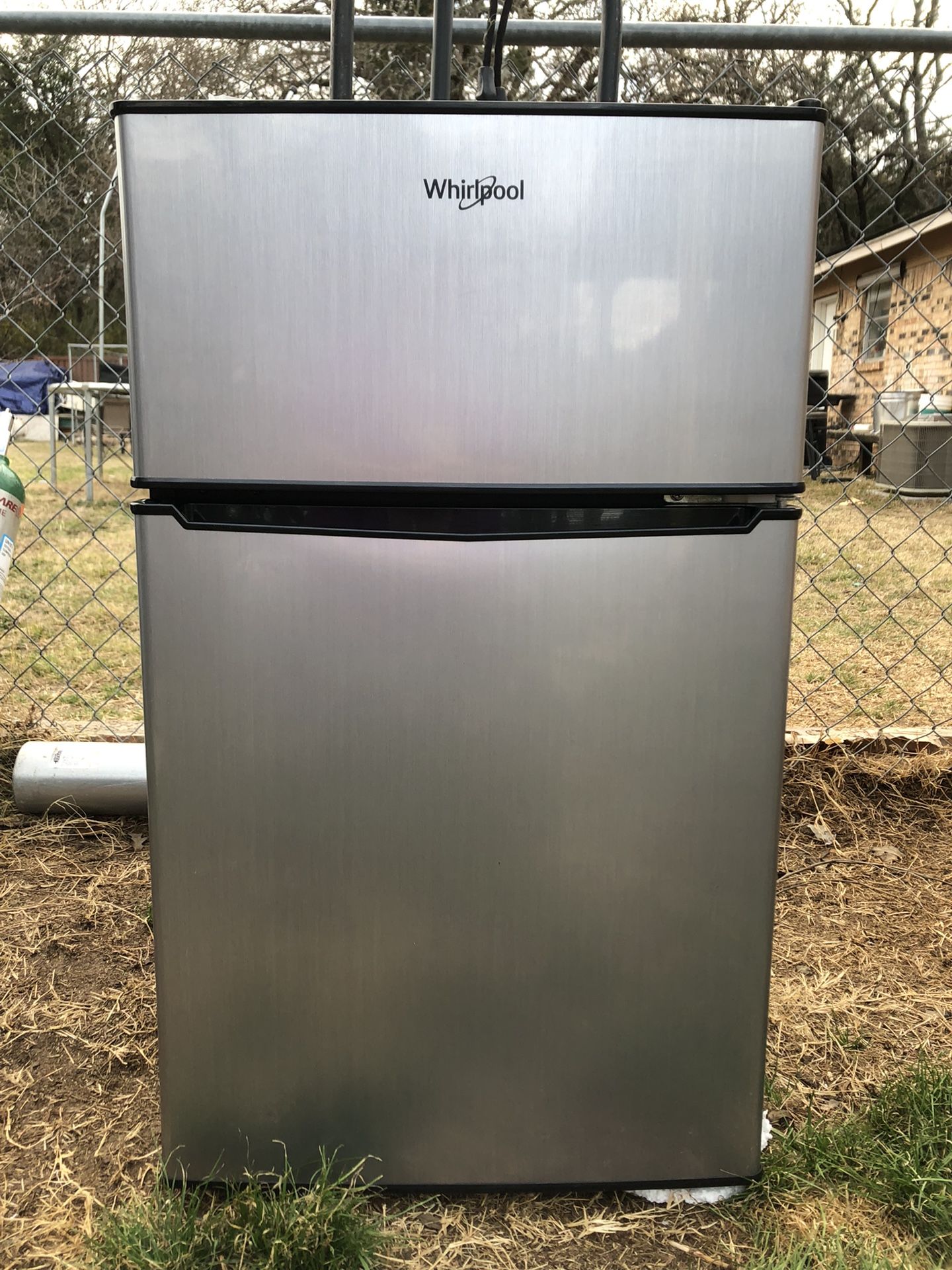 Whirlpool 3.1 cu ft Mini Refrigerator Stainless Steel for Sale in