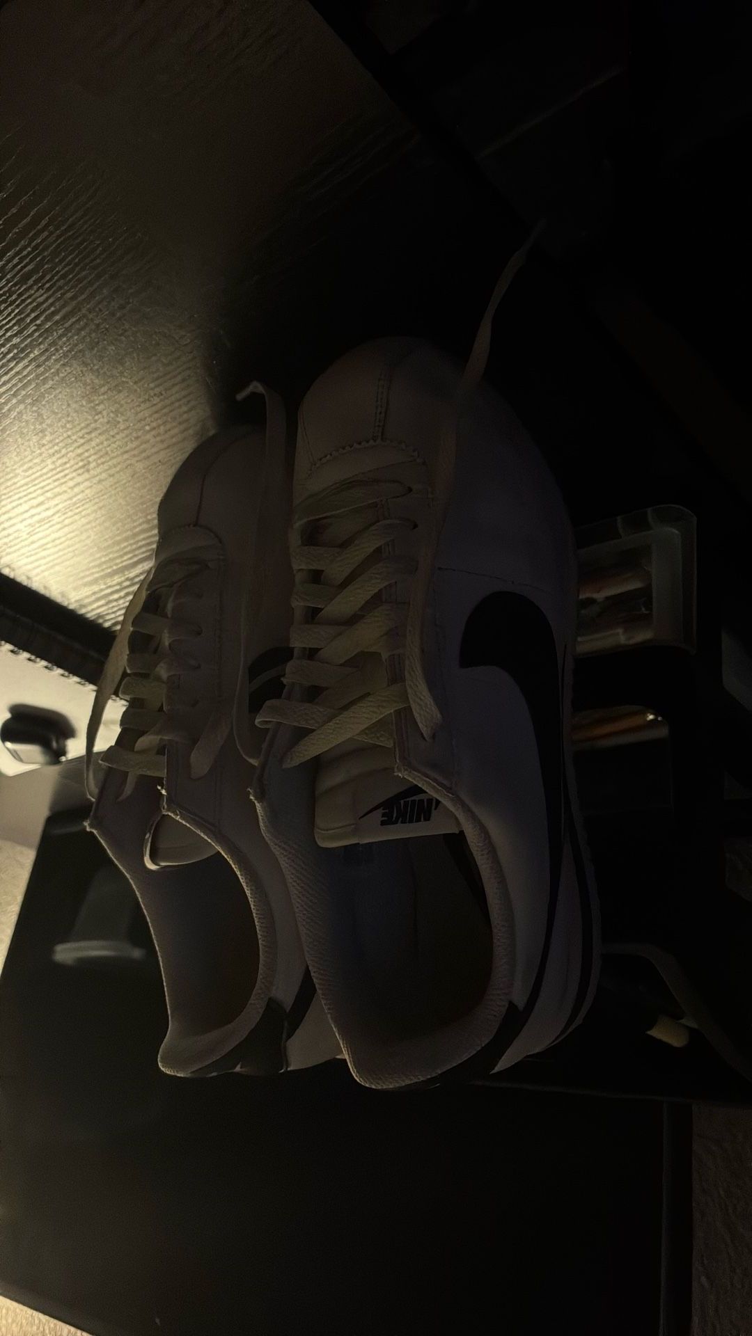 white Nike Cortez Shoes