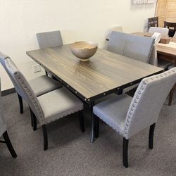 Dining Table With 6 Chairs 