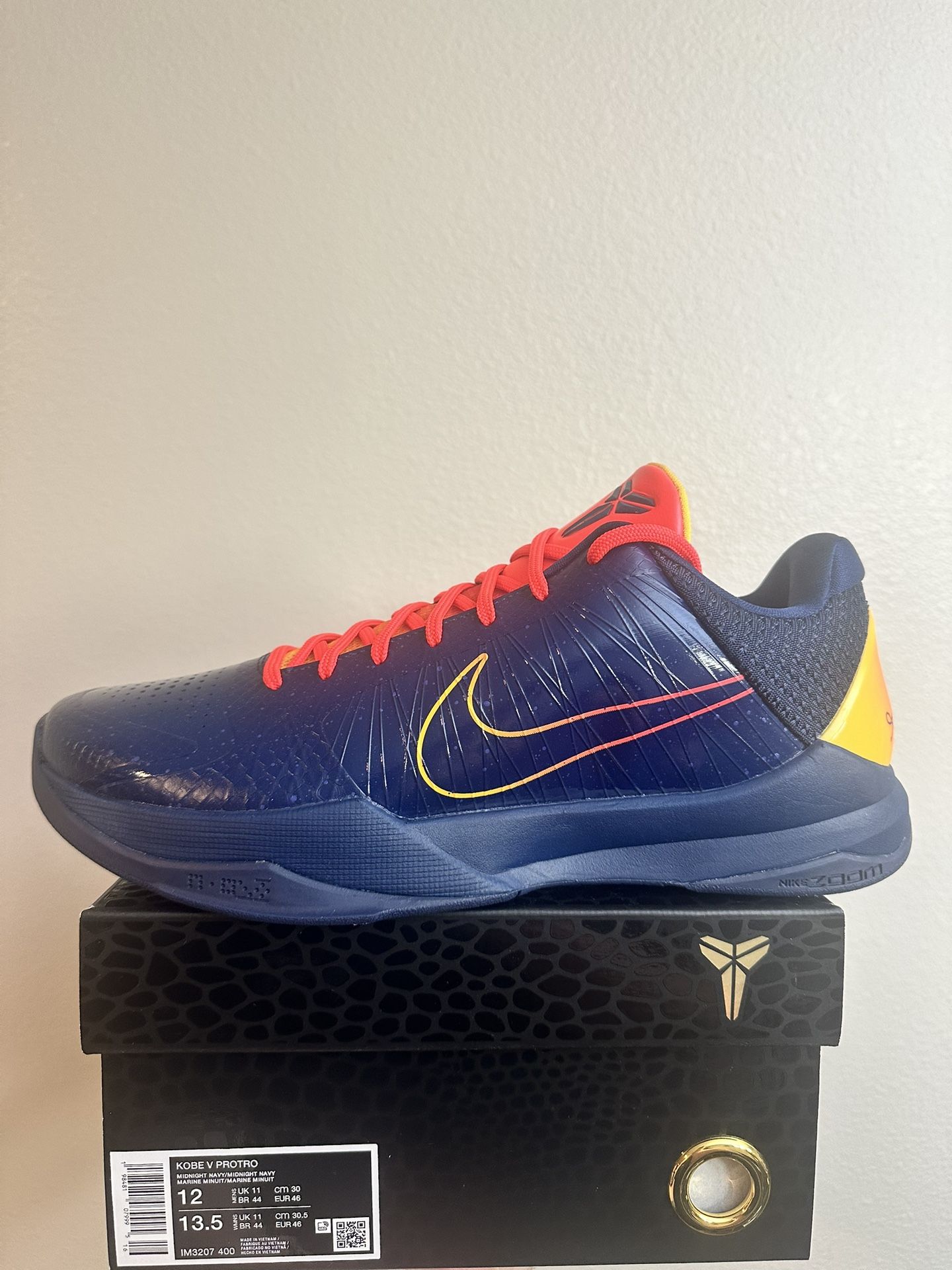 Men Nike Kobe 5 Protro Size 12 Clark Indiana Fever
