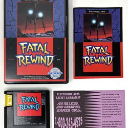 Sega Genesis Fatal Rewind Video Game Complete