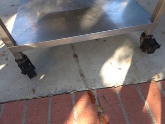 Stainless steel metal work table