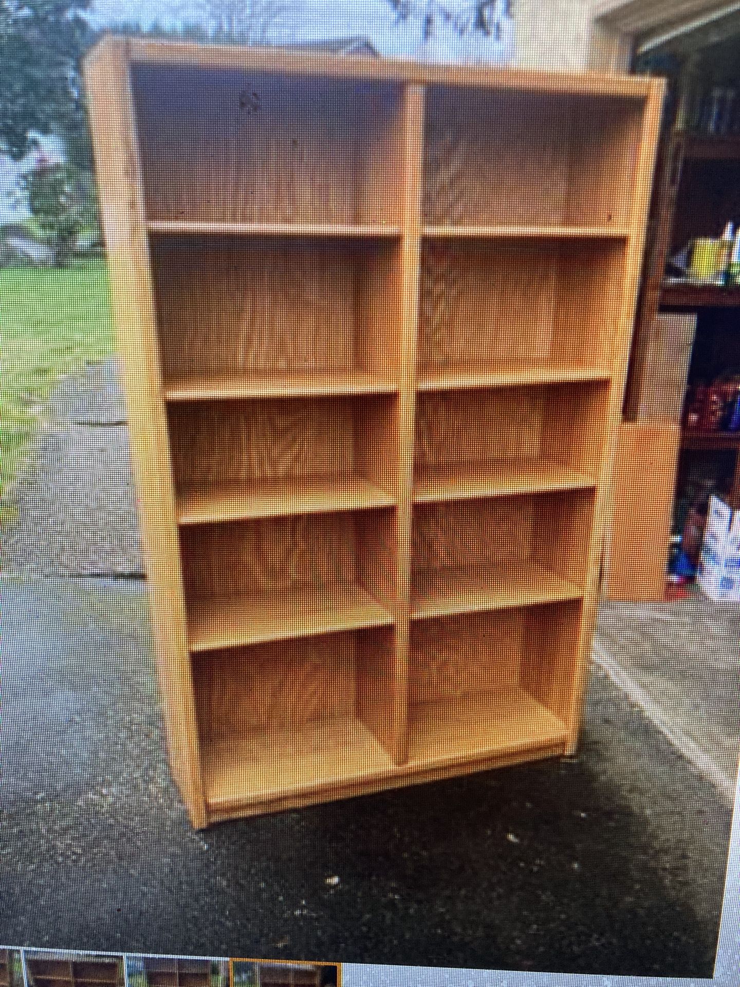 Bookcase, Oak, 10 Shelves, Delivery