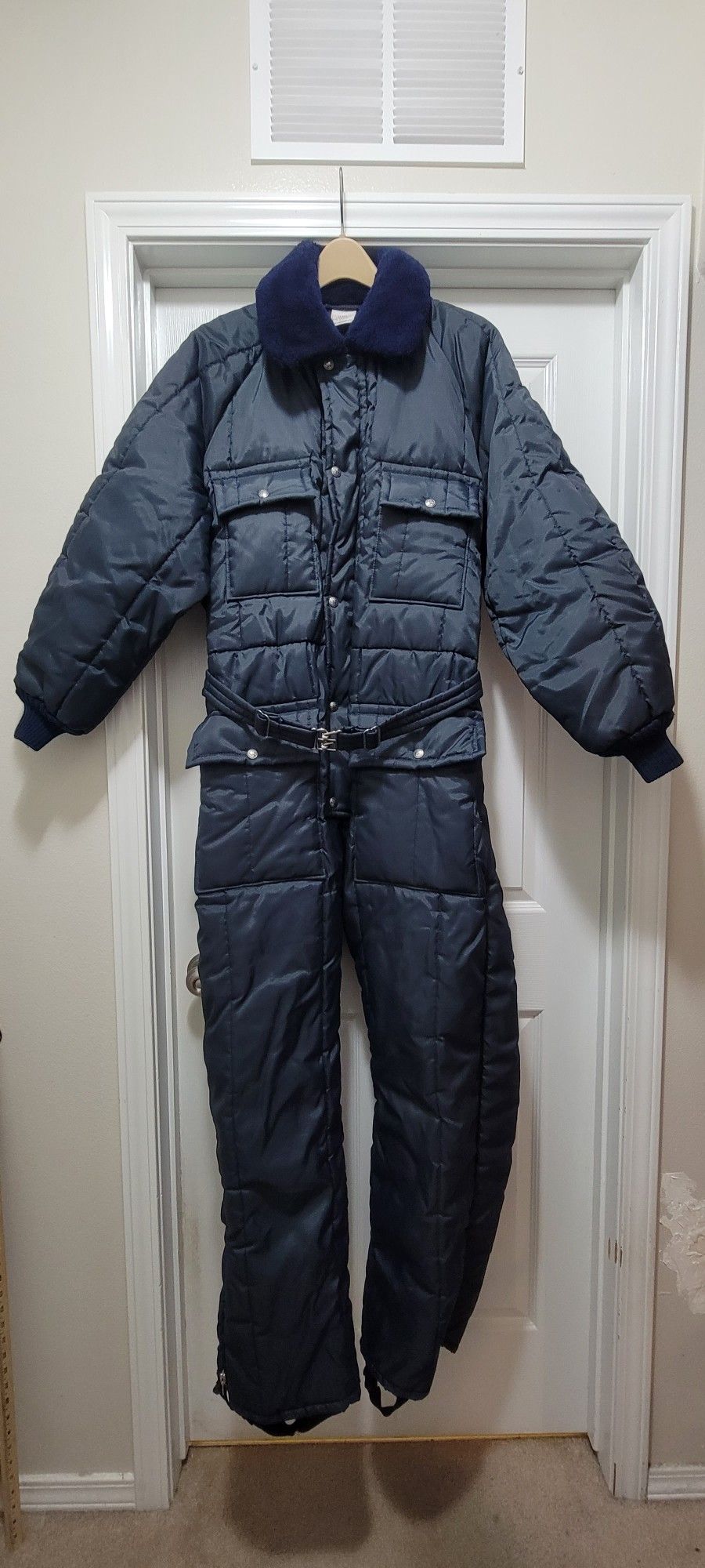 Walls Blizzard Pruf Fully Insulated Nylon Snowsuit Coveralls Snowmobile Large Tall (42-44) USA