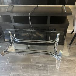 CHROME GLASS COFFEE TABLE!