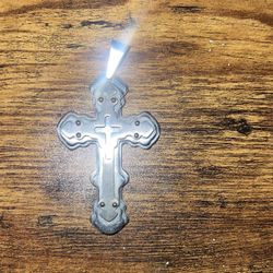 stainless steel cross pendant 