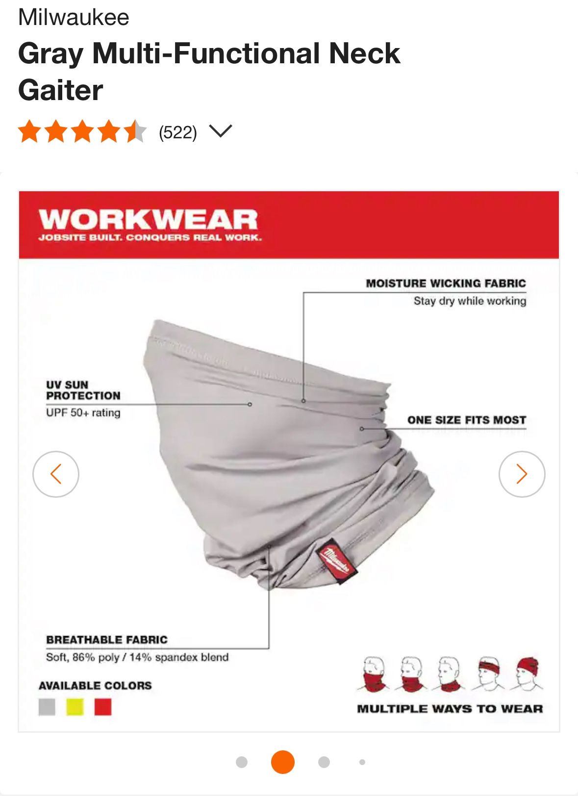 Milwaukee Neck Gaiter