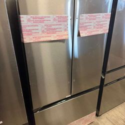 Samsung stainless steel French door fridge with warranty new