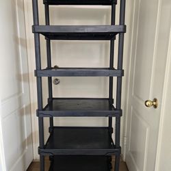 plastic 6-tier shelf 
